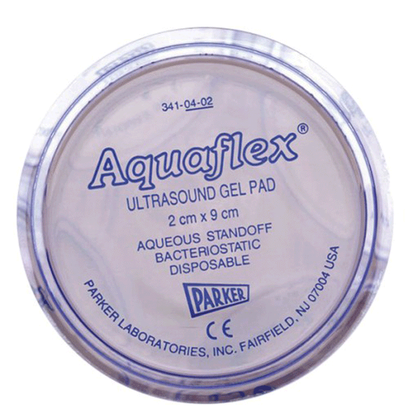 04-02 Parker Labs Aquaflex Ultrasound Gel Pad- 2cm x 9cm-6 Pads per Box