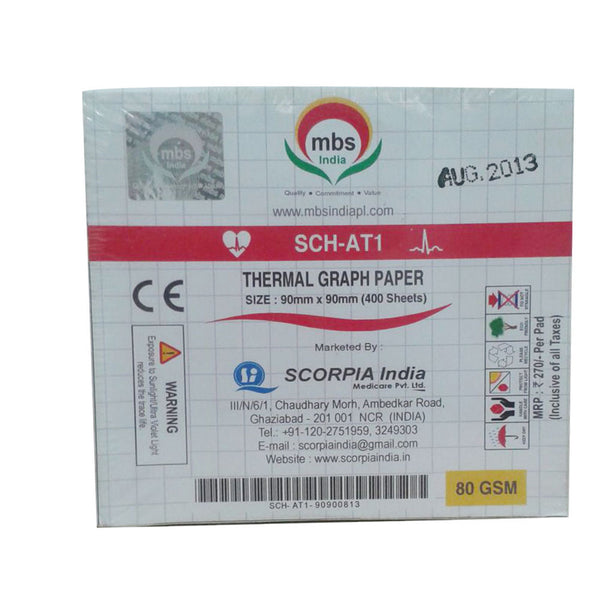 SCHILLER AT-1 ECG Paper( 90 MM X 90 MM X 400 Sheets )