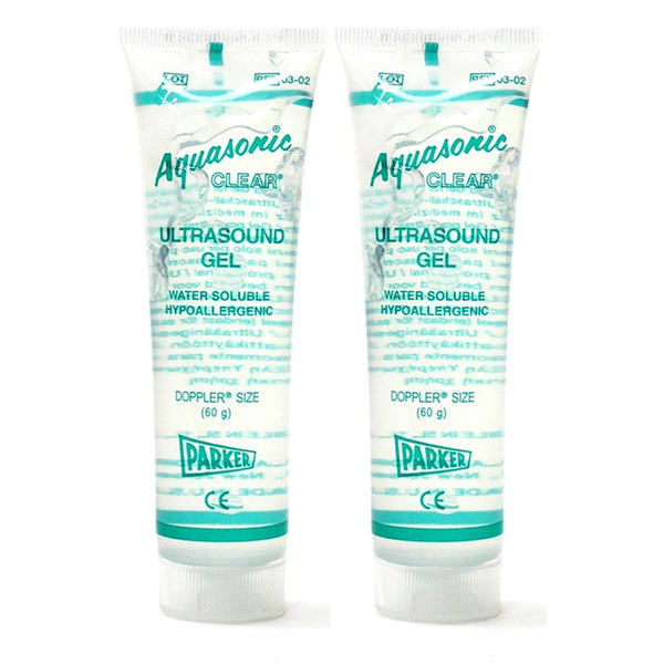 03-02 Aquasonic Clear Ultrasound Gel - 60g Doppler  size tube, 12 per box