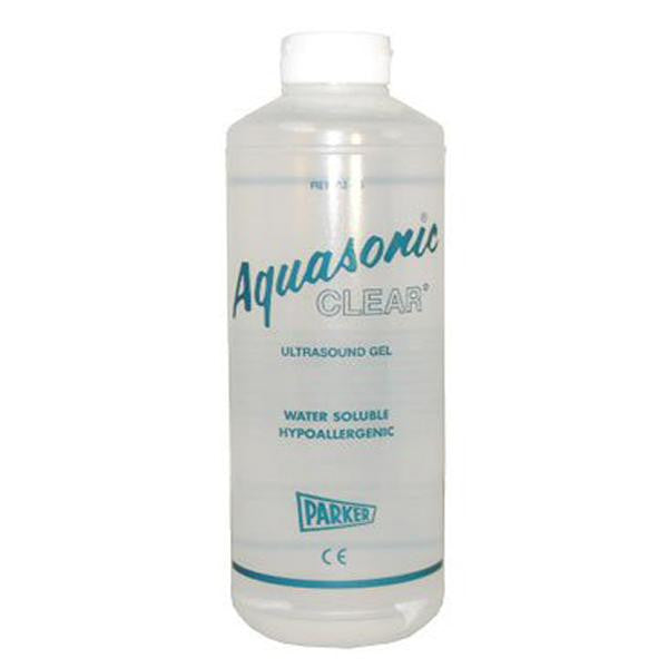 03-34 Aquasonic Clear Ultrasound Gel - 1 liter with dispenser cap, 6 per box