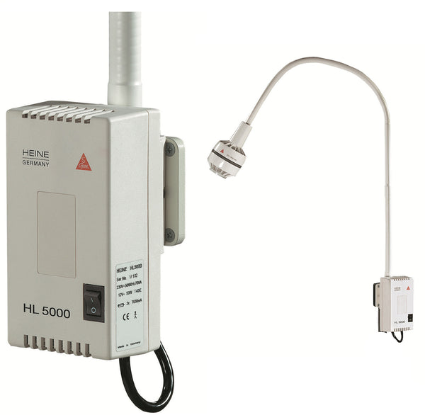 HEINE HL 5000 Examination Light   With Wall Mount  - J-005.27.102